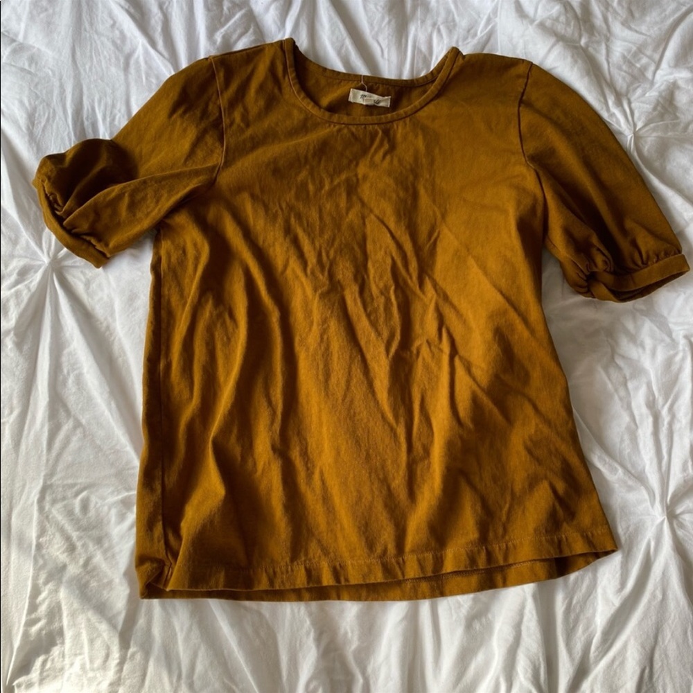 Madewell short sleeve dark brown M